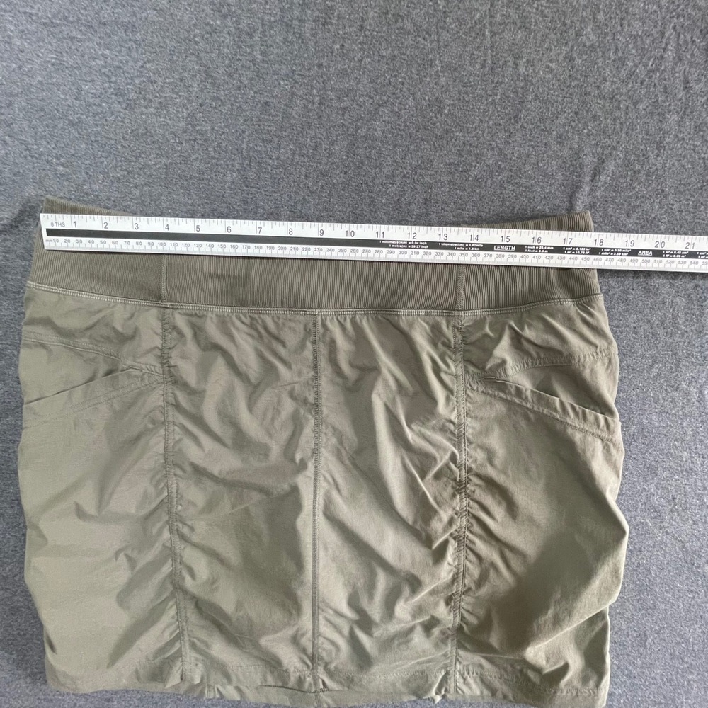 prAna Skort Womens XL Olive Hiking Athletic Skirt Shorts - Picture 10 of 12